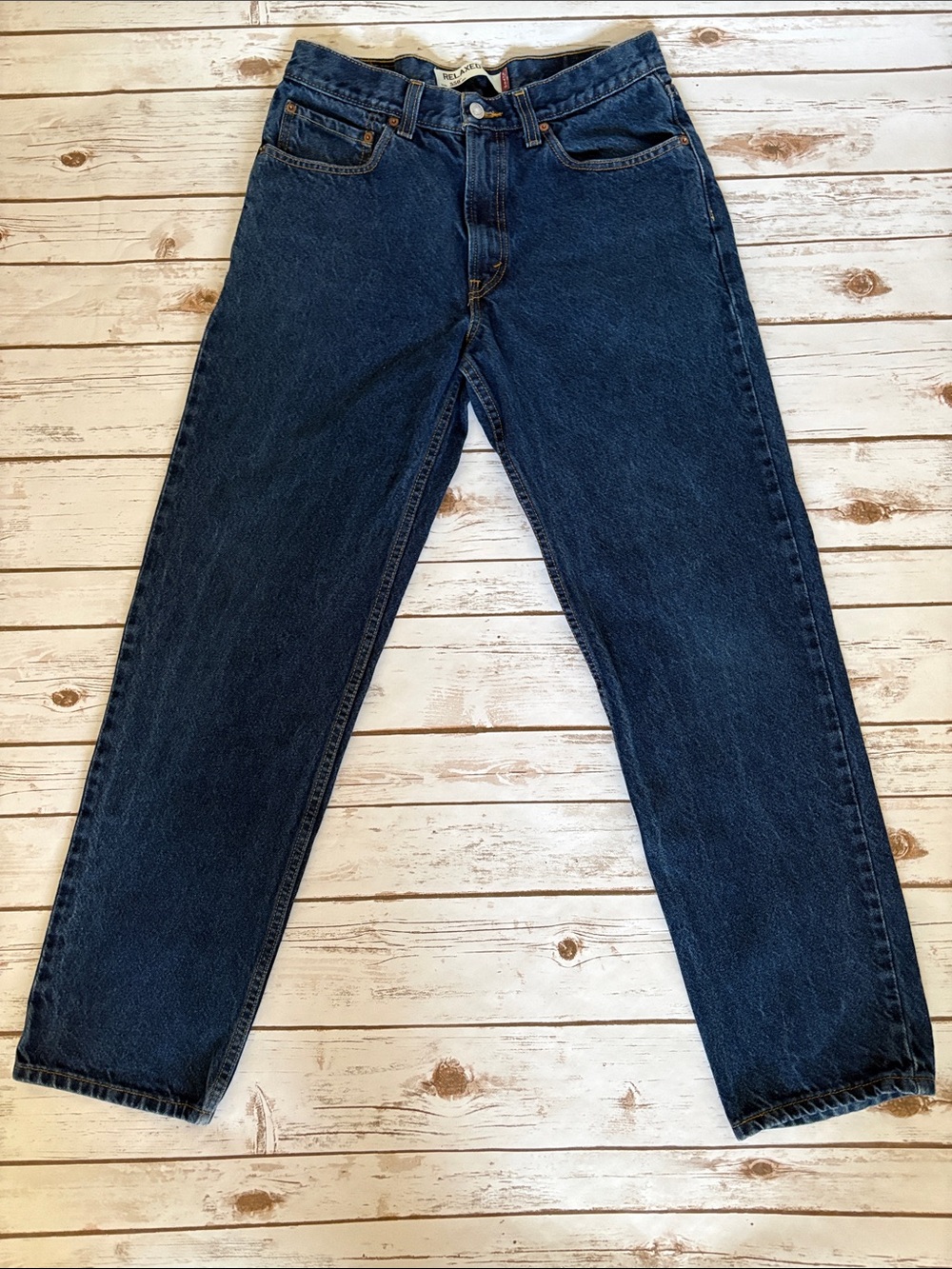 Vintage Levi's 550 Dark Blue 32x32 Relaxed Fit Men's Jeans